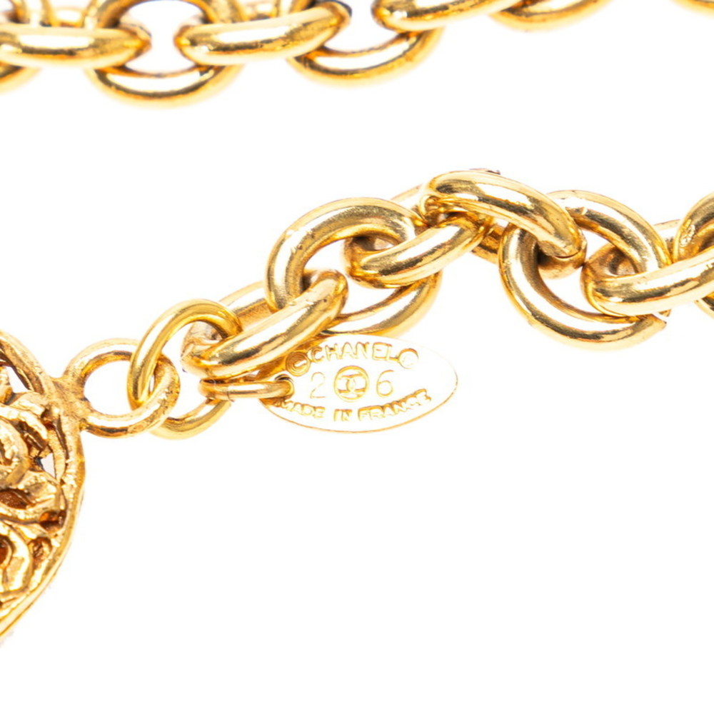 CHANEL Coco Mark Honeycomb Belt Gold Plated - Picture 4 of 6